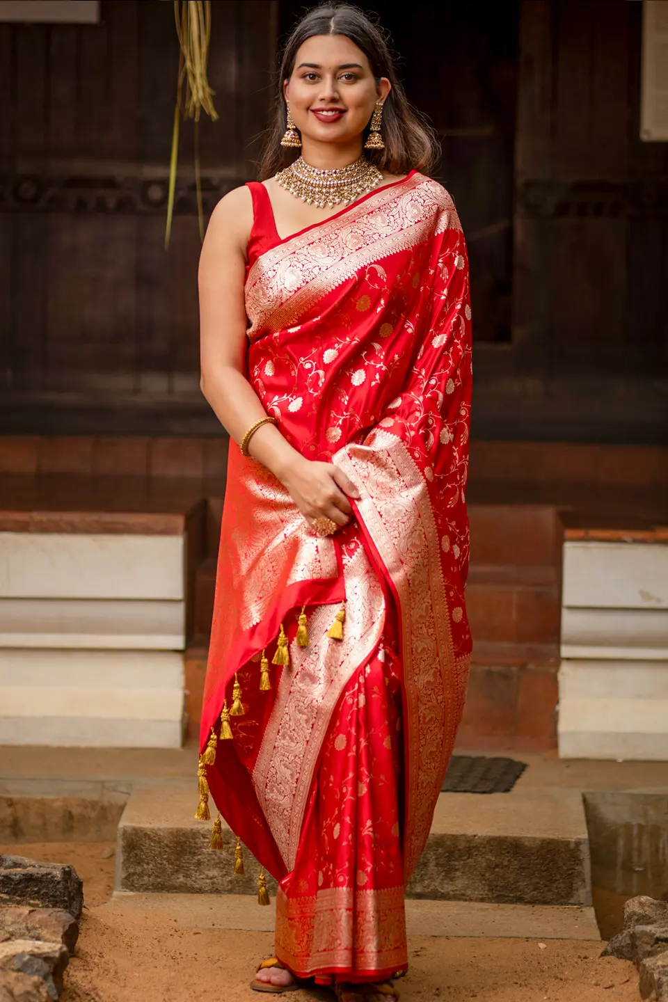 Crimson Red Wedding Collection Kanjivaram